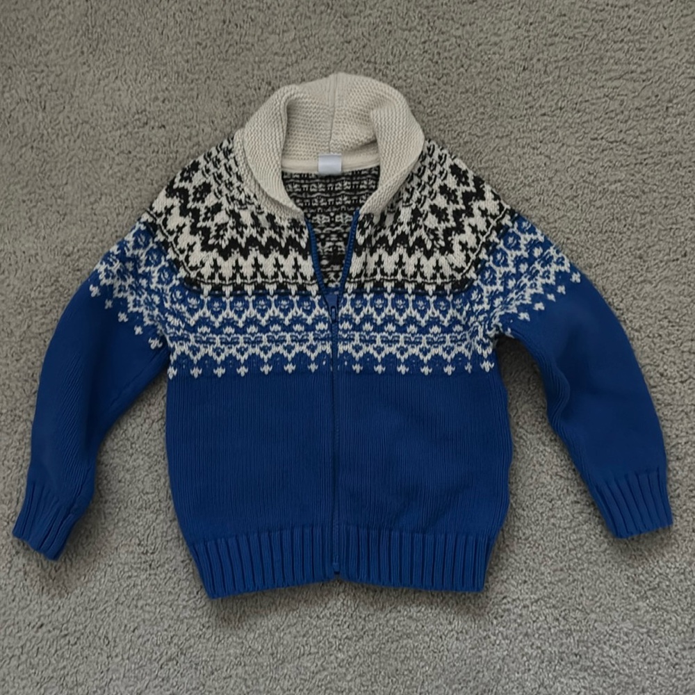 Baby Gap Holiday Zip-up Sweater in Size 4T